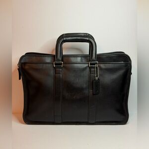 Coach Lexington Embassy Black Leather Briefcase